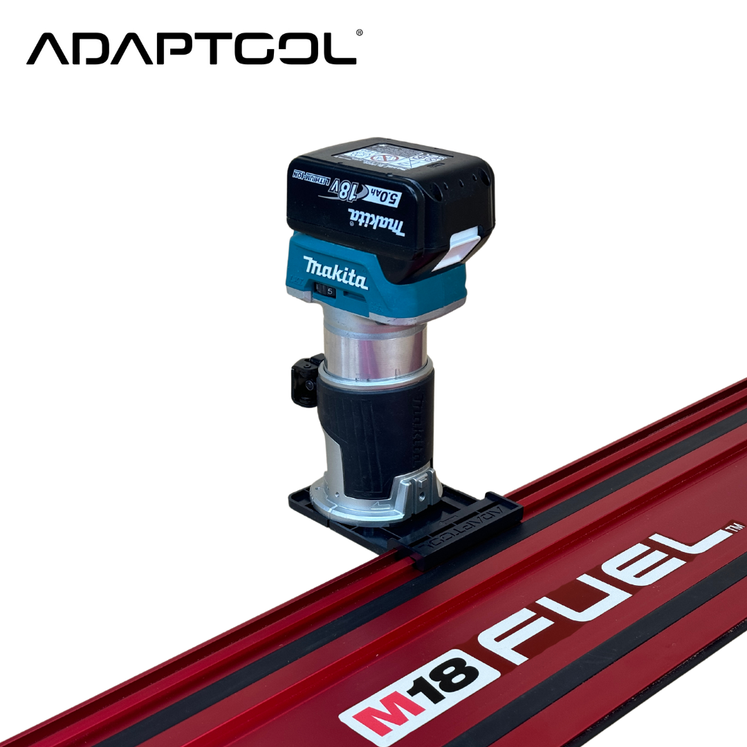 Makita DRT50 Li Ion LXT Brushless Router Trimmer Router Guide Rail Ada Adaptool