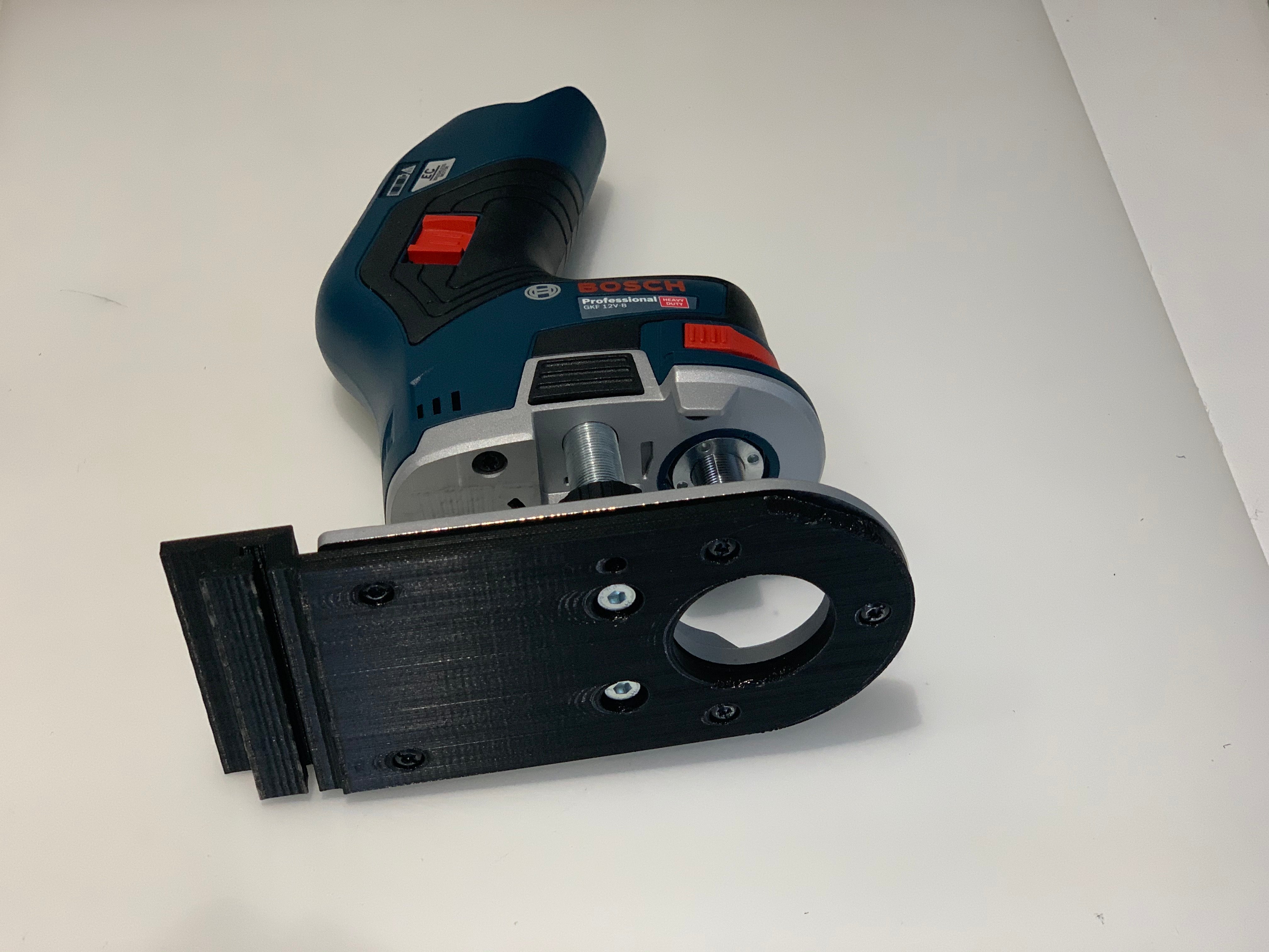 Bosch 12v Router Guide rail Adaptor to Makita Track Adaptool