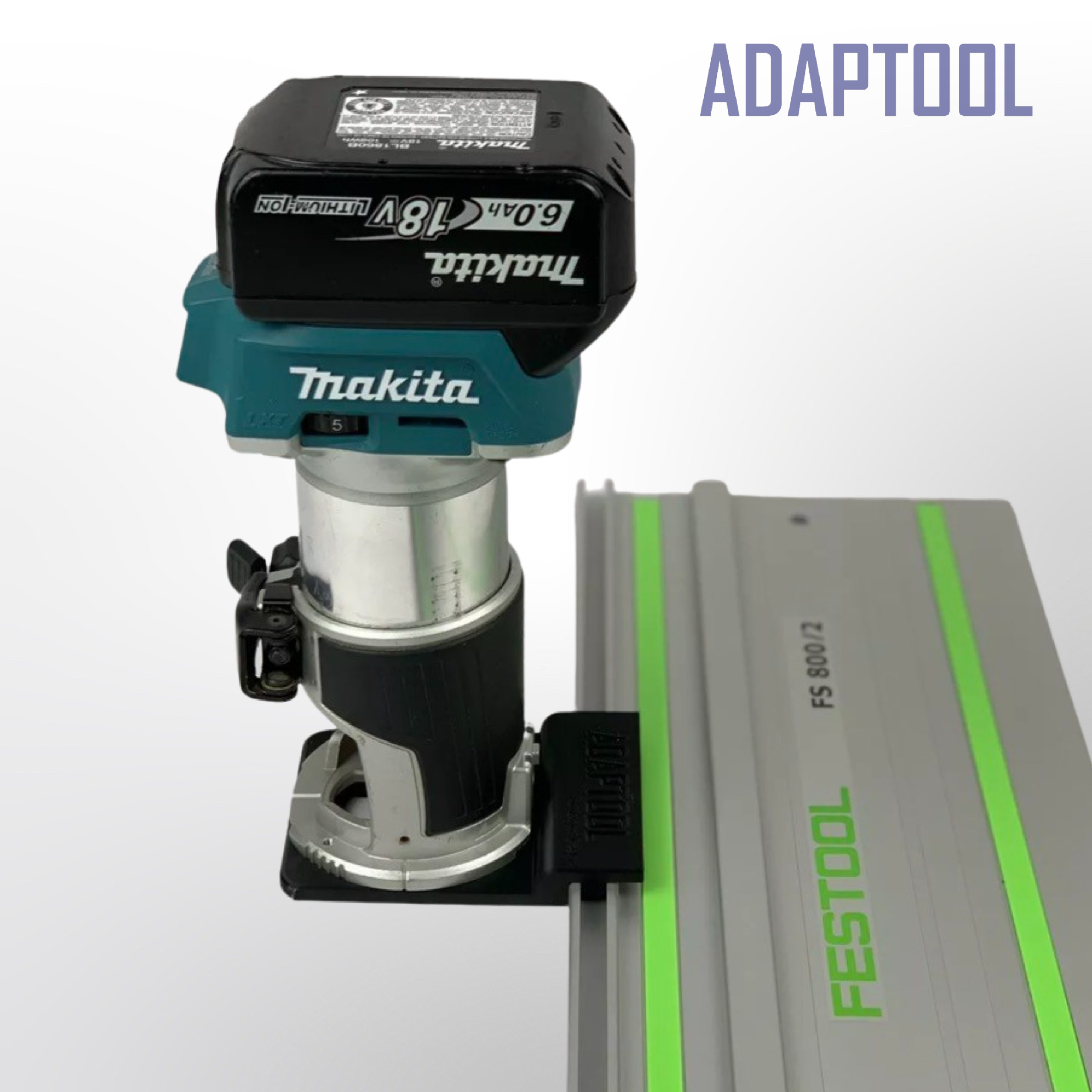 Makita DRT50Z RT0700CX Trimmer Router to Festool Plunge Saw Track