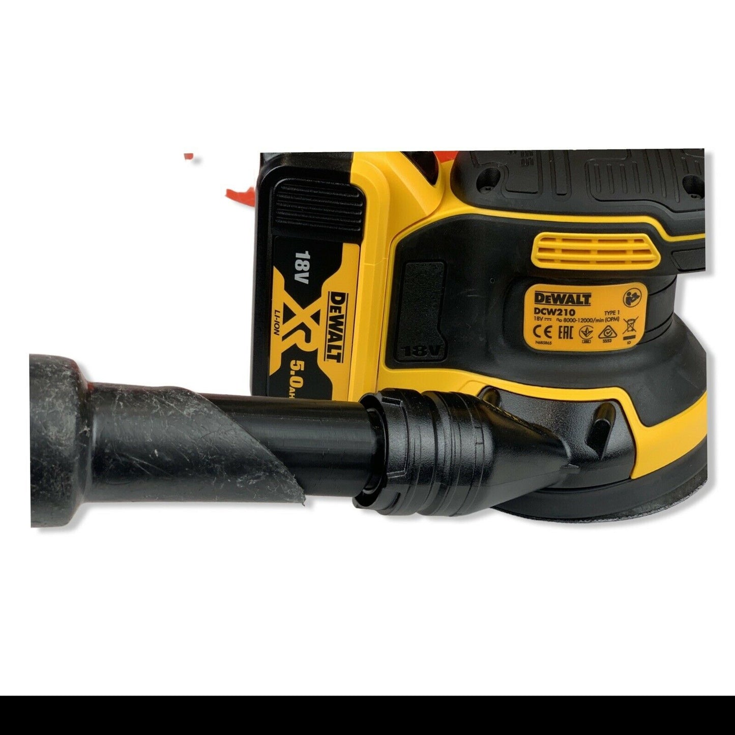 Dewalt Sander DCW210N-XJ 18V XR Hose Adaptor Adapter to Henry Numatic Vacuum