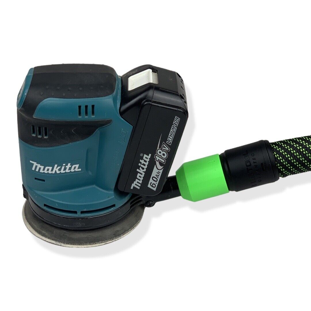 Makita DBO180Z 18v LXT Orbital Sander hose adaptor to Festool 27mm