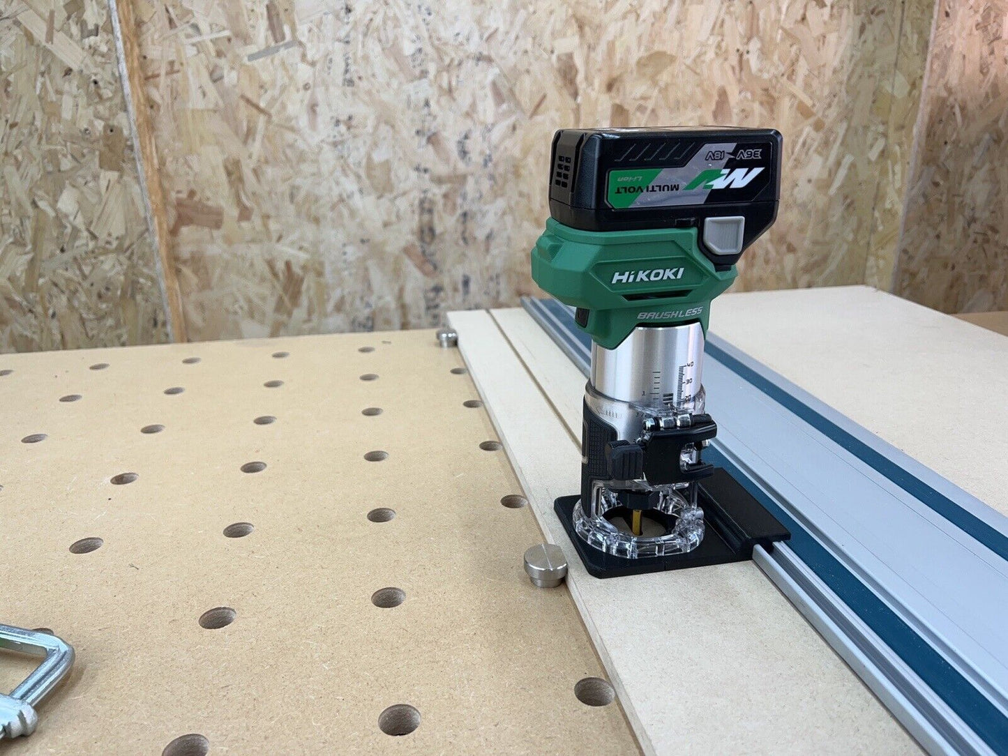 HIKOKI M1808DA 1/4 Trimmer Router Guide Rail Adaptor To Makita Plunge Saw Track