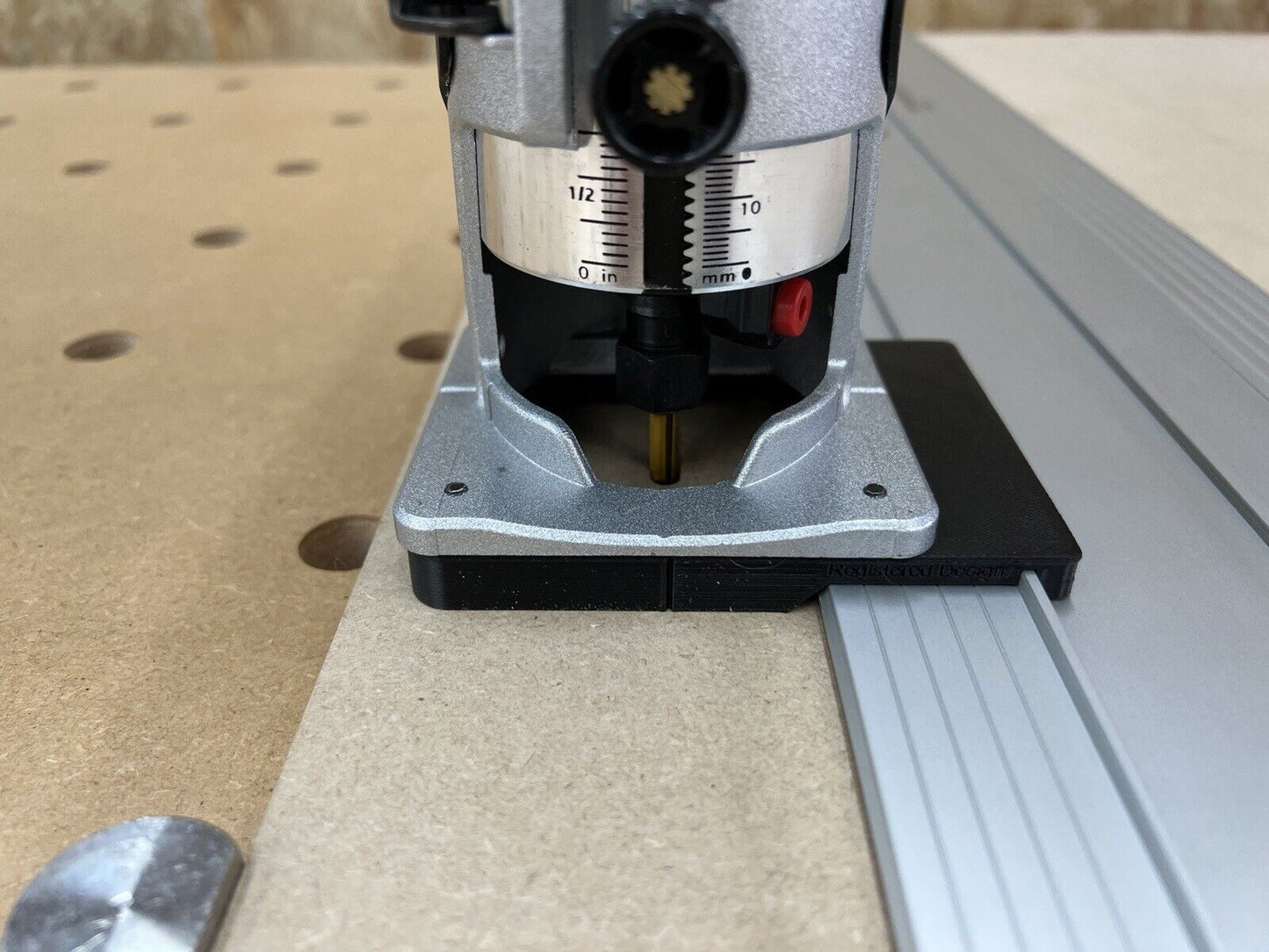 Trend T18S/R14K1 18v Router Guide Rail Adaptor To Bosch FSN Plunge Saw Track