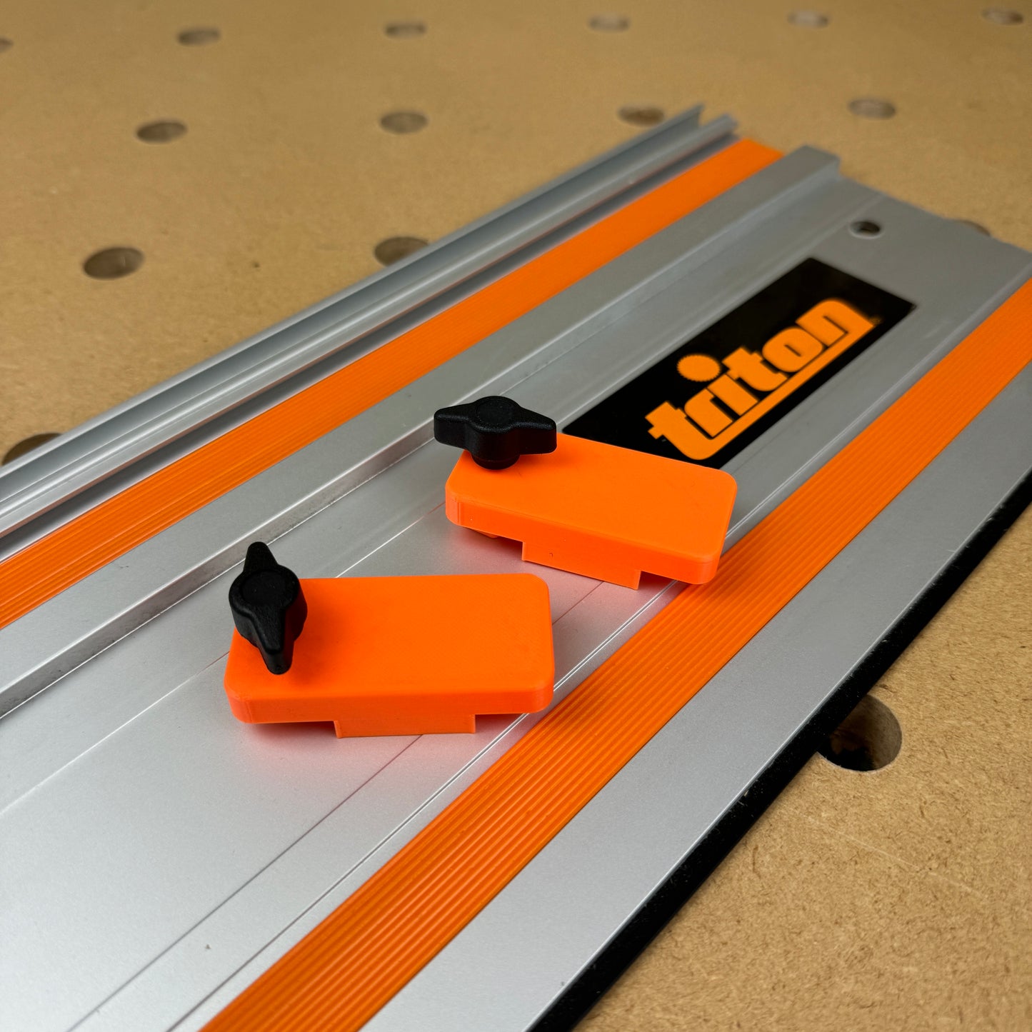 Triton Guide Rail Stops Limits Track Kickback Repetitive Cuts 1 PAIR