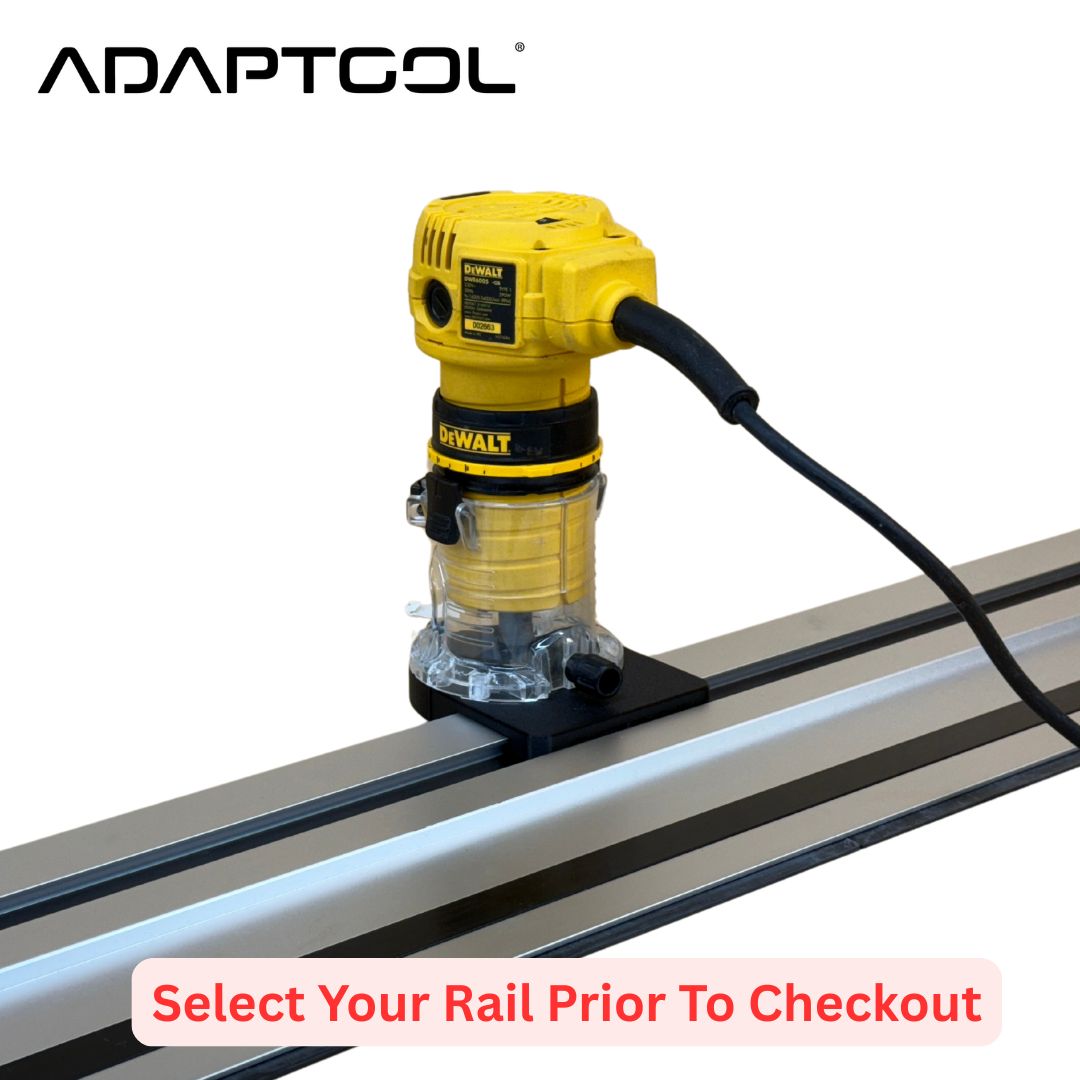 Dewalt DWE6005 Corded Laminate Trimmer (110v 230v) Guide Rail Adaptor to - All Guide Rails
