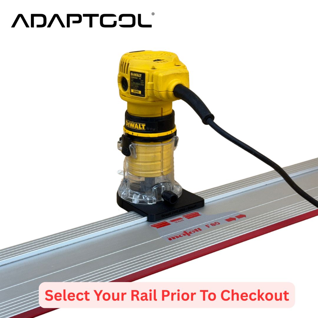 Dewalt DWE6005 Corded Laminate Trimmer (110v 230v) Guide Rail Adaptor to - All Guide Rails