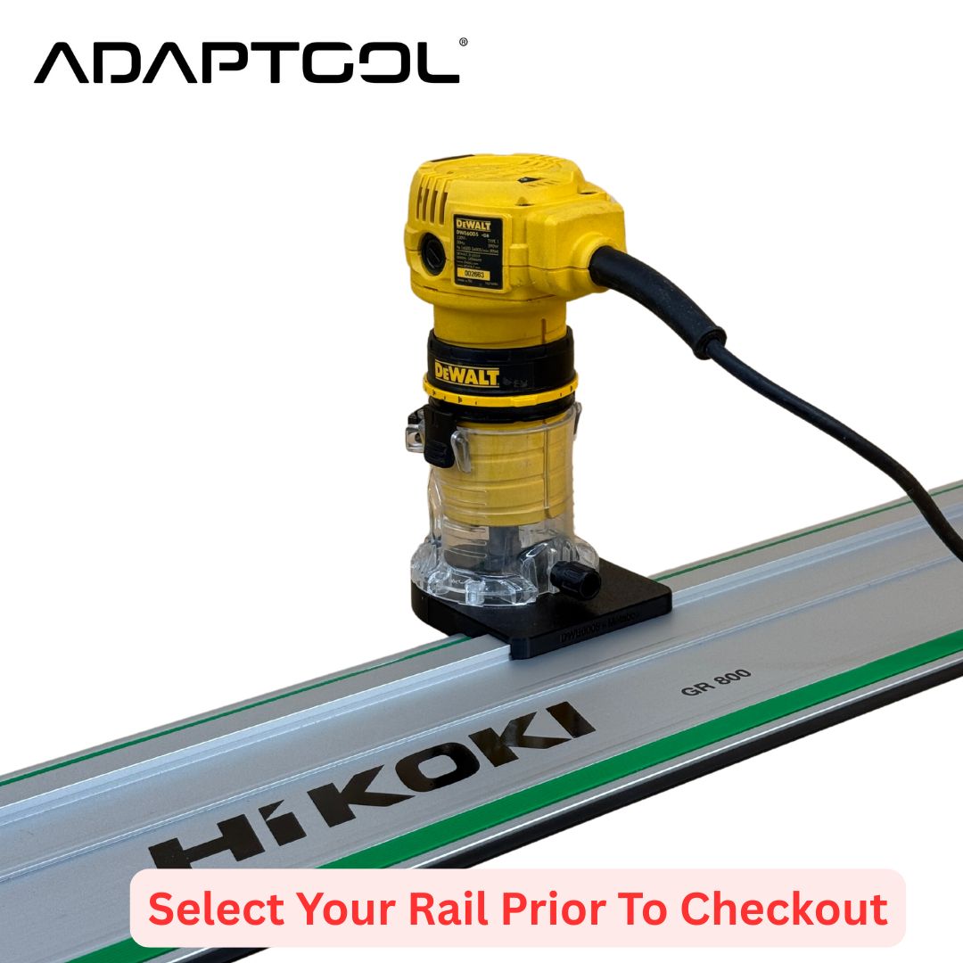 Dewalt DWE6005 Corded Laminate Trimmer (110v 230v) Guide Rail Adaptor to - All Guide Rails