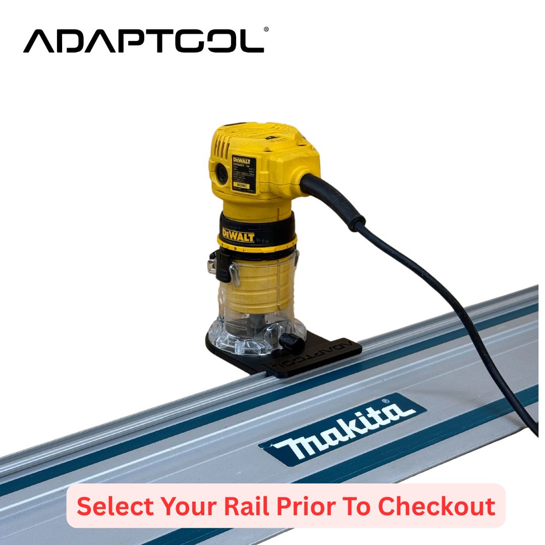 Dewalt DWE6005 Corded Laminate Trimmer (110v 230v) Guide Rail Adaptor to - All Guide Rails