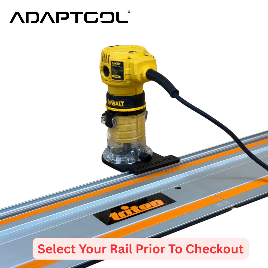 Dewalt DWE6005 Corded Laminate Trimmer (110v 230v) Guide Rail Adaptor to - All Guide Rails
