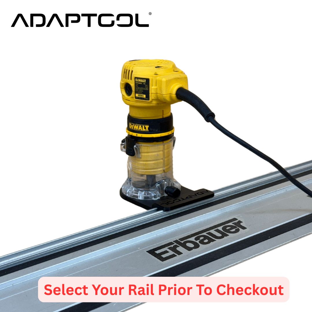 Dewalt DWE6005 Corded Laminate Trimmer (110v 230v) Guide Rail Adaptor to - All Guide Rails