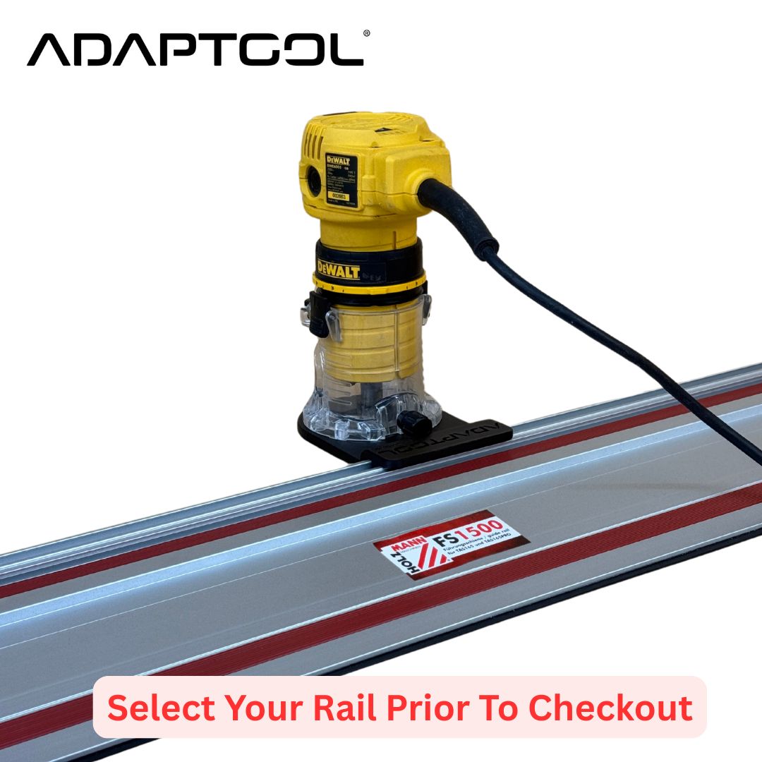 Dewalt DWE6005 Corded Laminate Trimmer (110v 230v) Guide Rail Adaptor to - All Guide Rails