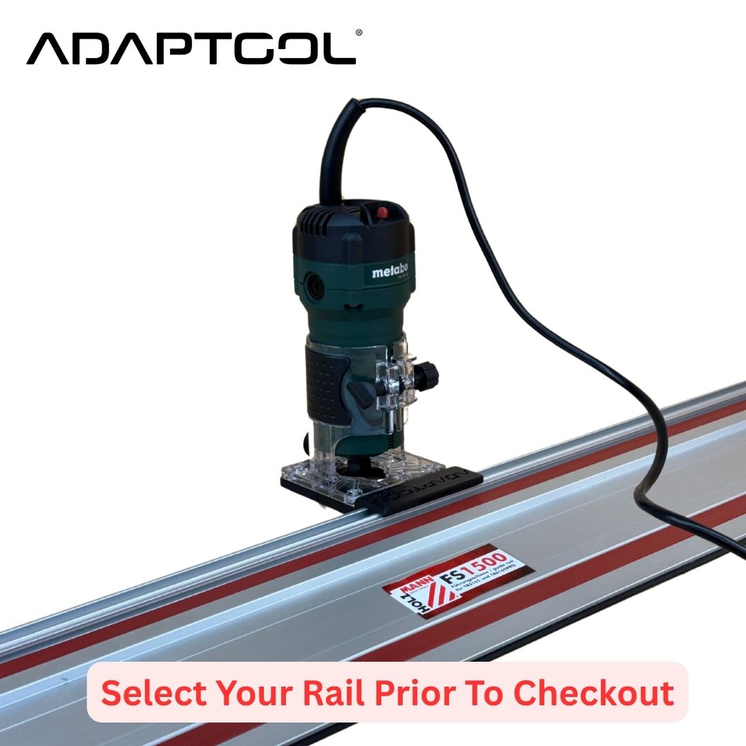 Metabo FM 500-6 Trim Router Guide Rail Adaptor To - All Guide Rails
