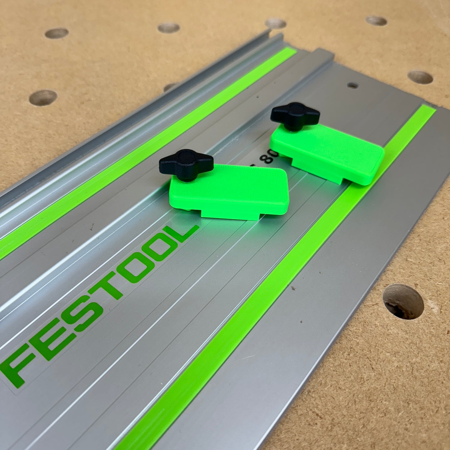 Festool Guide Rail Stops Limits Track Kickback Repetitive Cuts 1 PAIR