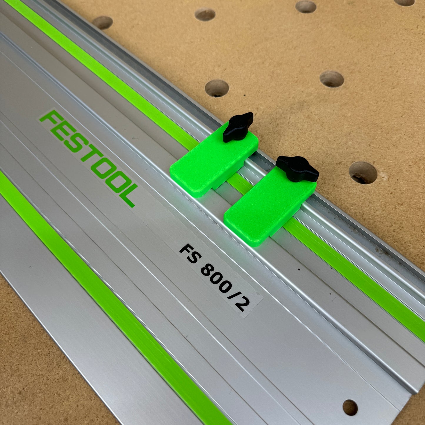 Festool Guide Rail Stops Limits Track Kickback Repetitive Cuts 1 PAIR