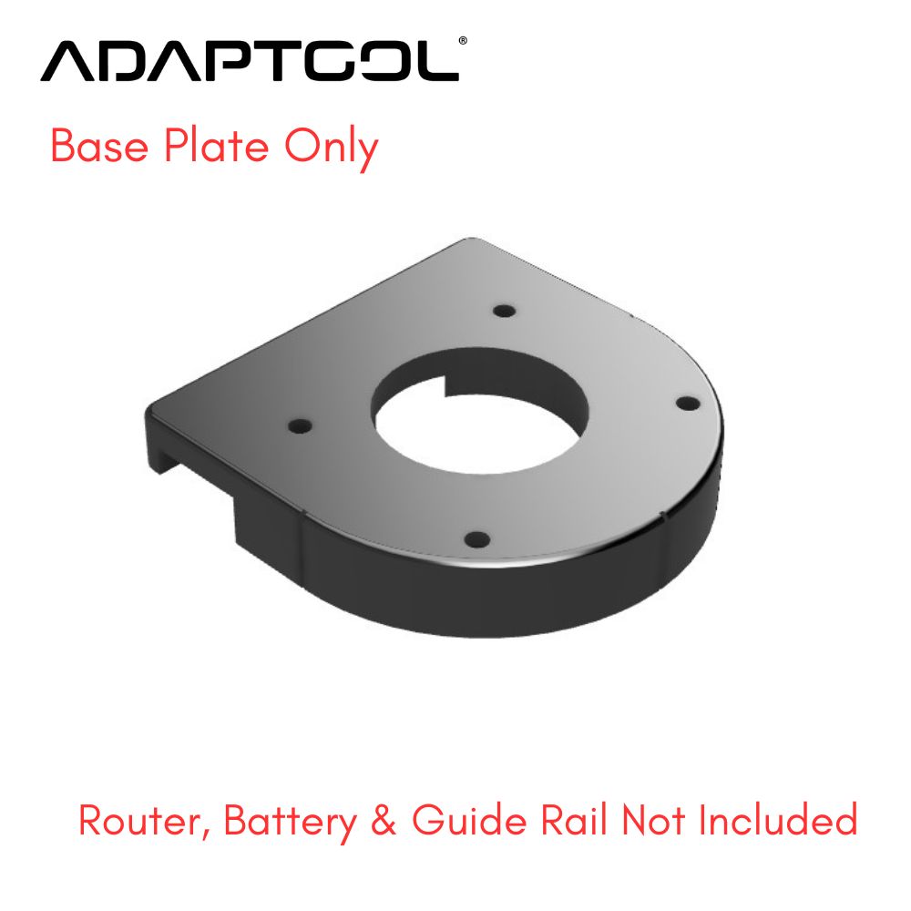 Makita DRT50 Trimmer 1/4 Router Guide Rail Adaptor To scheppach Guide Rail