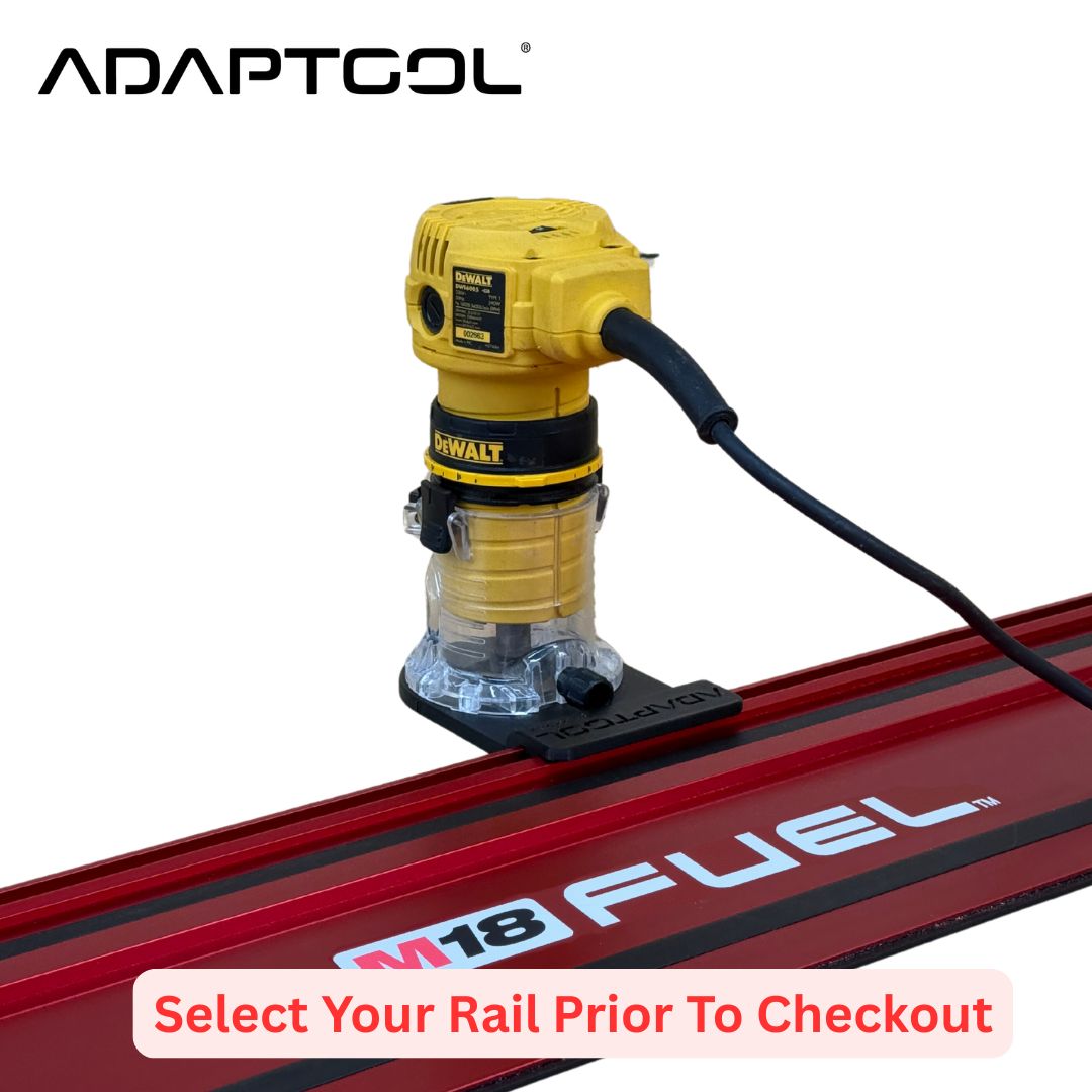 Dewalt DWE6005 Corded Laminate Trimmer (110v 230v) Guide Rail Adaptor to - All Guide Rails