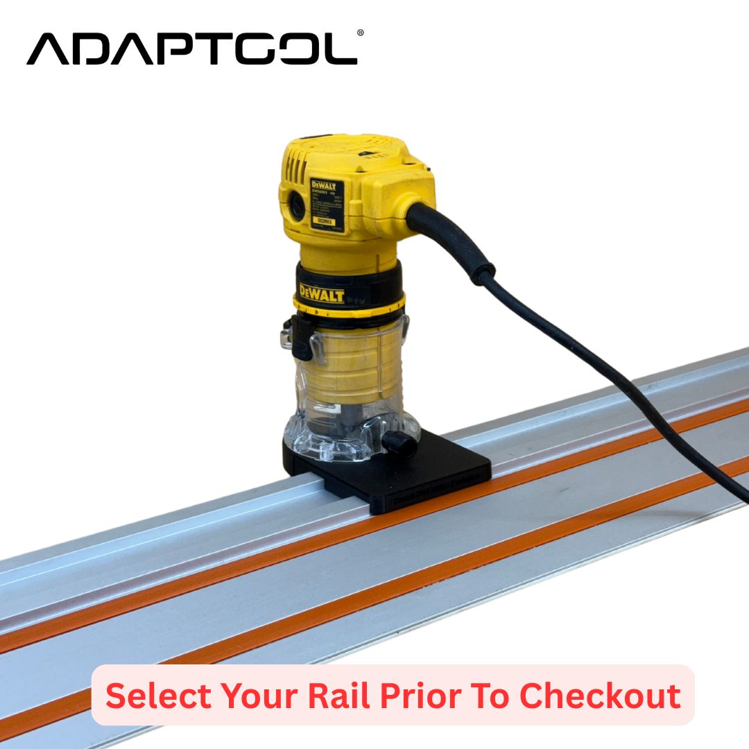 Dewalt DWE6005 Corded Laminate Trimmer (110v 230v) Guide Rail Adaptor to - All Guide Rails