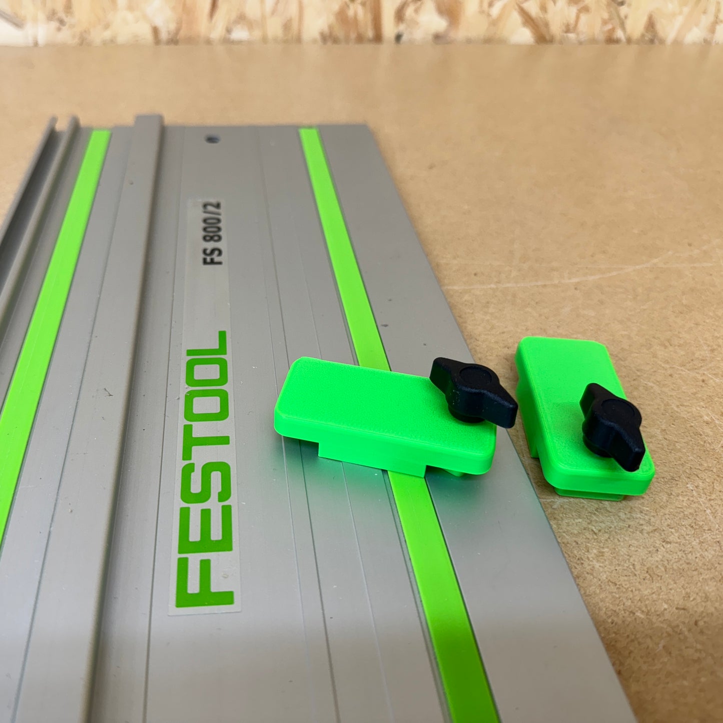 Festool Guide Rail Stops Limits Track Kickback Repetitive Cuts 1 PAIR