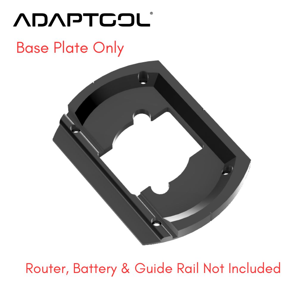 Trend T4EK 1/4" Router Guide Rail Adaptor for Festool Guide Rail