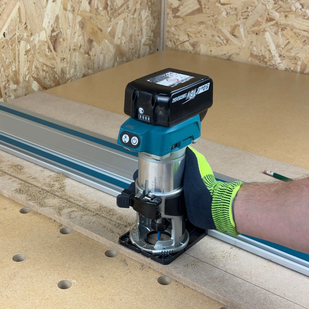 Makita DRT50 RT0700C Trimmer Guide Rail Adaptor To Makita Guide Rail