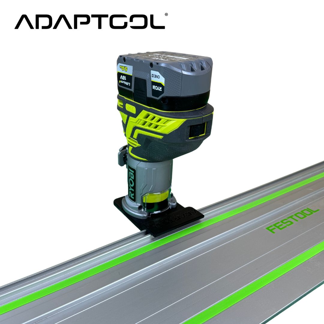 Ryobi R18TR-0 ONE+ Trim Router Guide Rail Adaptor for Festool Guide Ra ...