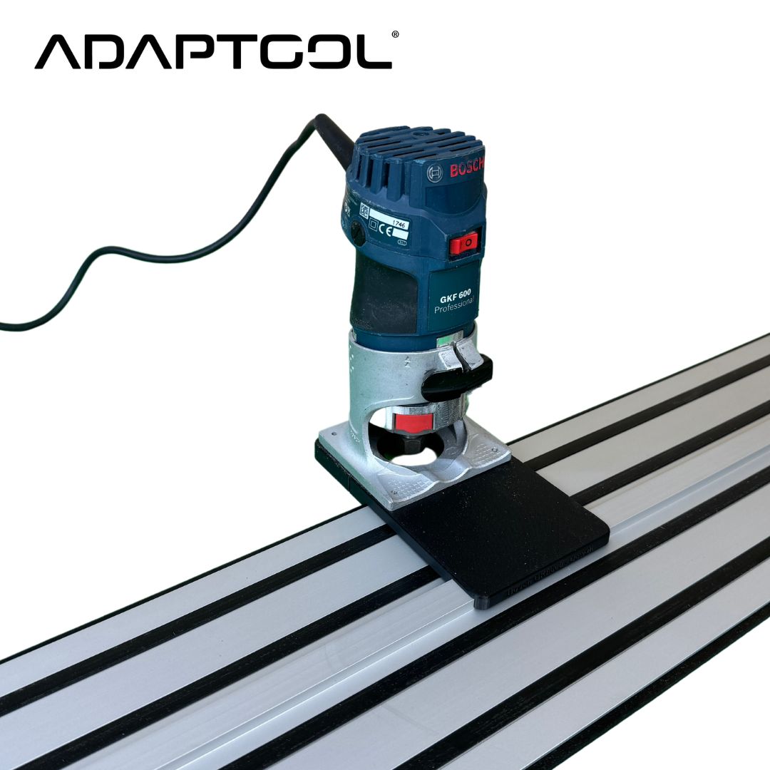 Rail Shuttle Router Bosch GFK-600 Trim Router Guide Rail Adaptor for Dewalt Guide Rail ...