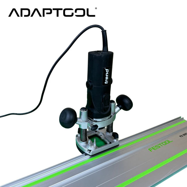 Trend T4EK 1/4" Router Guide Rail Adaptor for Festool Guide Rail