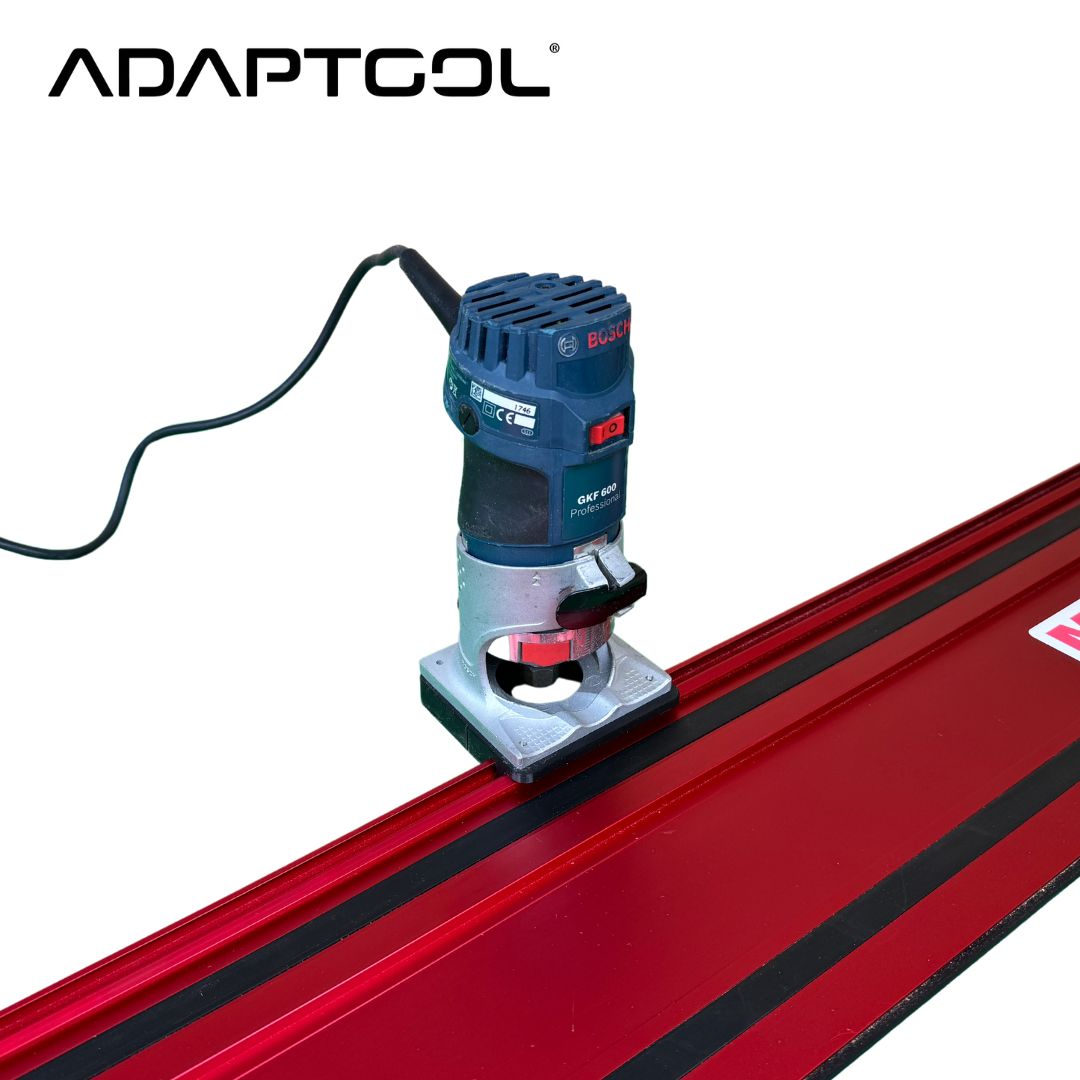 Bosch GFK-600 Trim Router Guide Rail Adaptor for Milwaukee Guide Rail ...