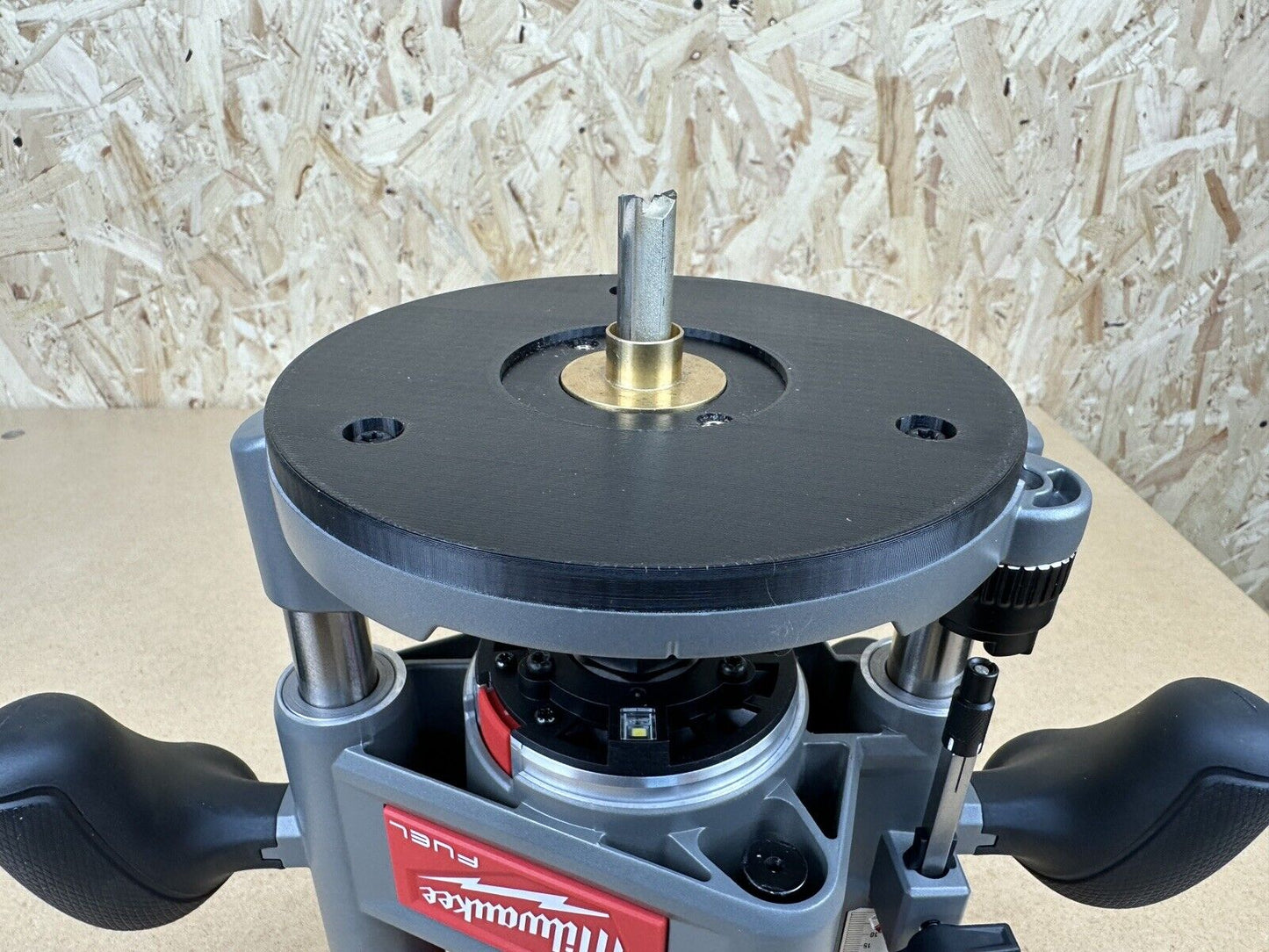 Milwaukee M18 1/2 FUEL 12MM ROUTER Guide Bush adaptor SUB BASE PLATE