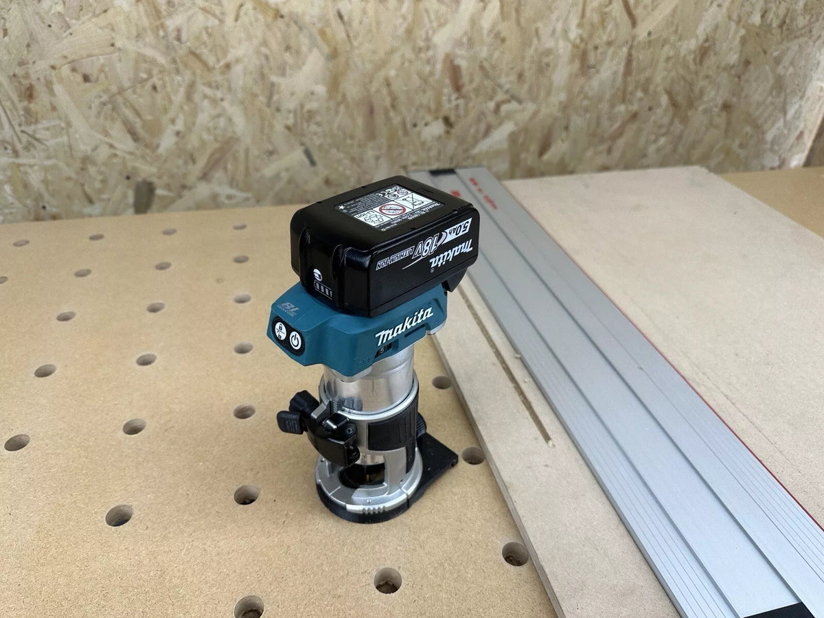 Brushless Router Guide Makita DRT50 Li-Ion LXT Brushless Router Trimmer Router Guide Rail Ada ...