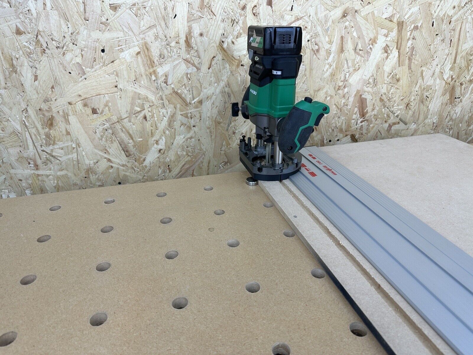 Hikoki Router Guide Rail Adaptor to Maffell Plunge Saw Track HIKM3612D ...