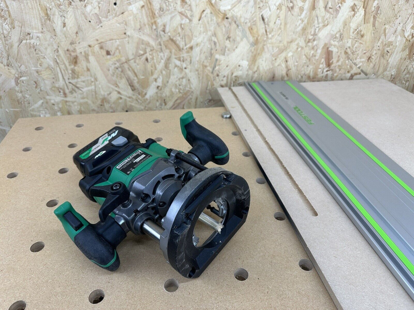 Hikoki 1/2" 36v Router Guide Rail Adaptor to Festool Saw Plunge Track