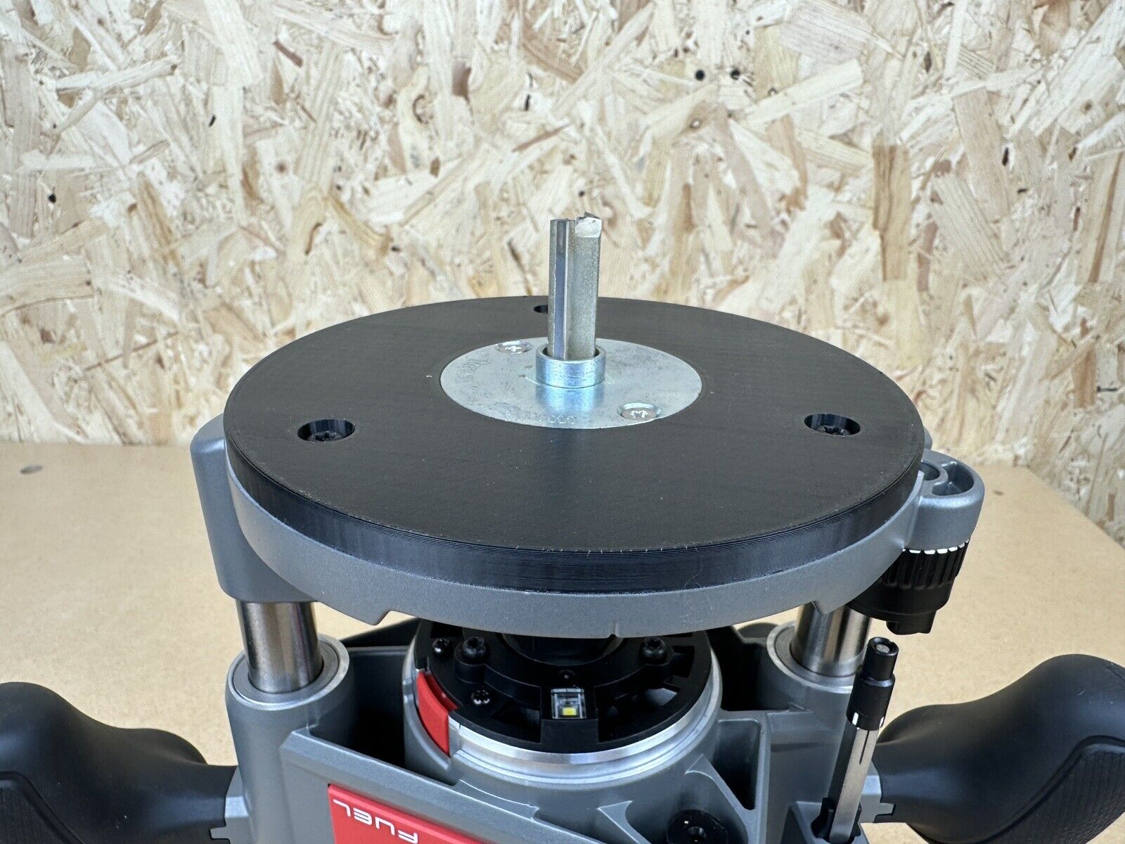 Milwaukee M18 1/2 FUEL 12MM ROUTER Guide Bush adaptor SUB BASE PLATE ...