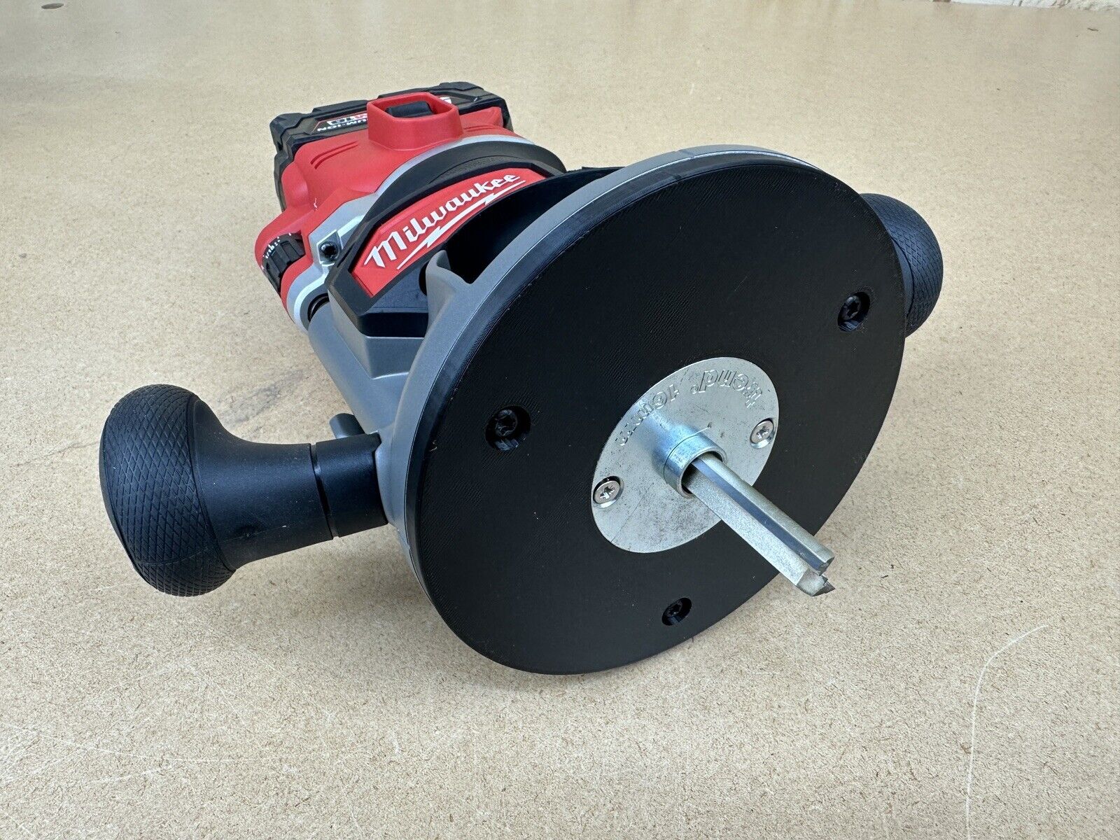 Milwaukee M18 1/2 FUEL 12MM ROUTER Guide Bush adaptor SUB BASE PLATE ...