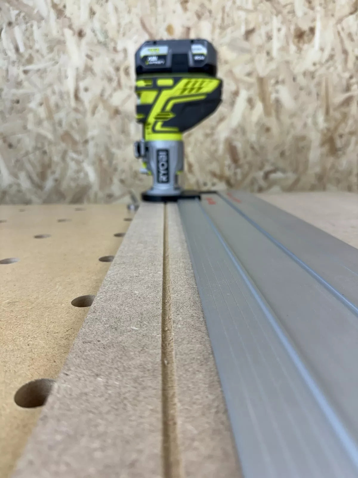 Ryobi R18TR-0 ONE+ Trim Router Guide Rail Adaptor for Mafell Guide Rai ...