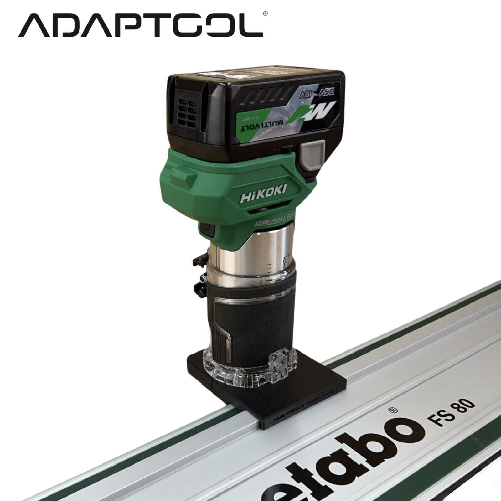 HIKOKI Router Trimmer Guide Rail Adaptor for Metabo Plunge Track M1808 ...