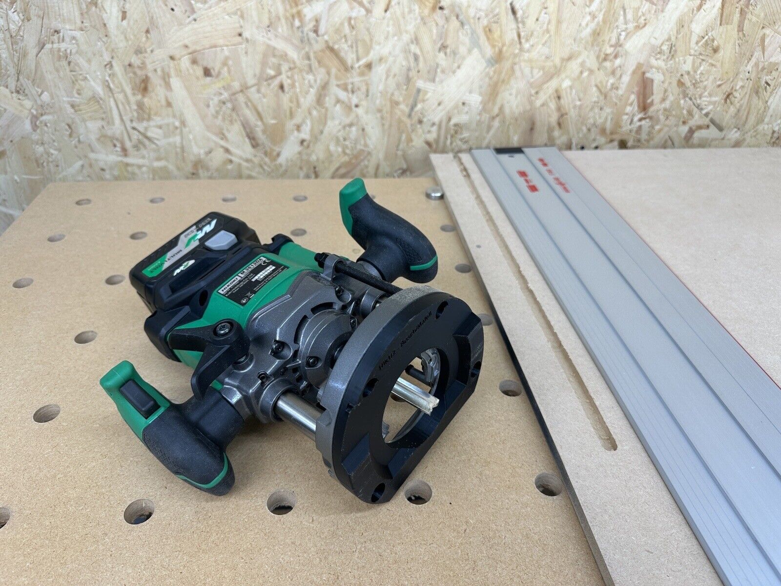Hikoki Router Guide Rail Adaptor to Maffell Plunge Saw Track HIKM3612D ...