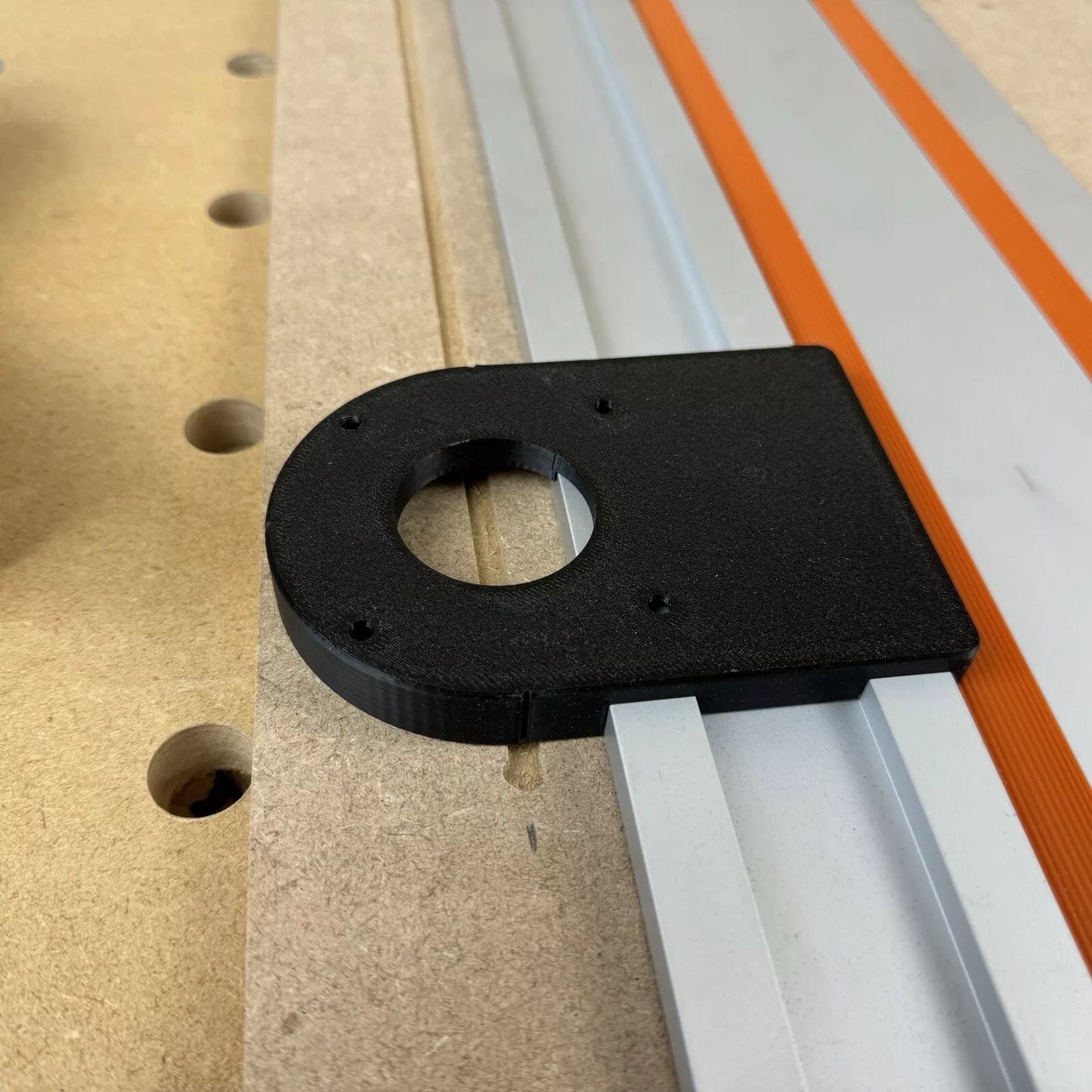 Ryobi R18TR-0 ONE+ Trim Router Guide Rail Adaptor for Evolution Guide ...