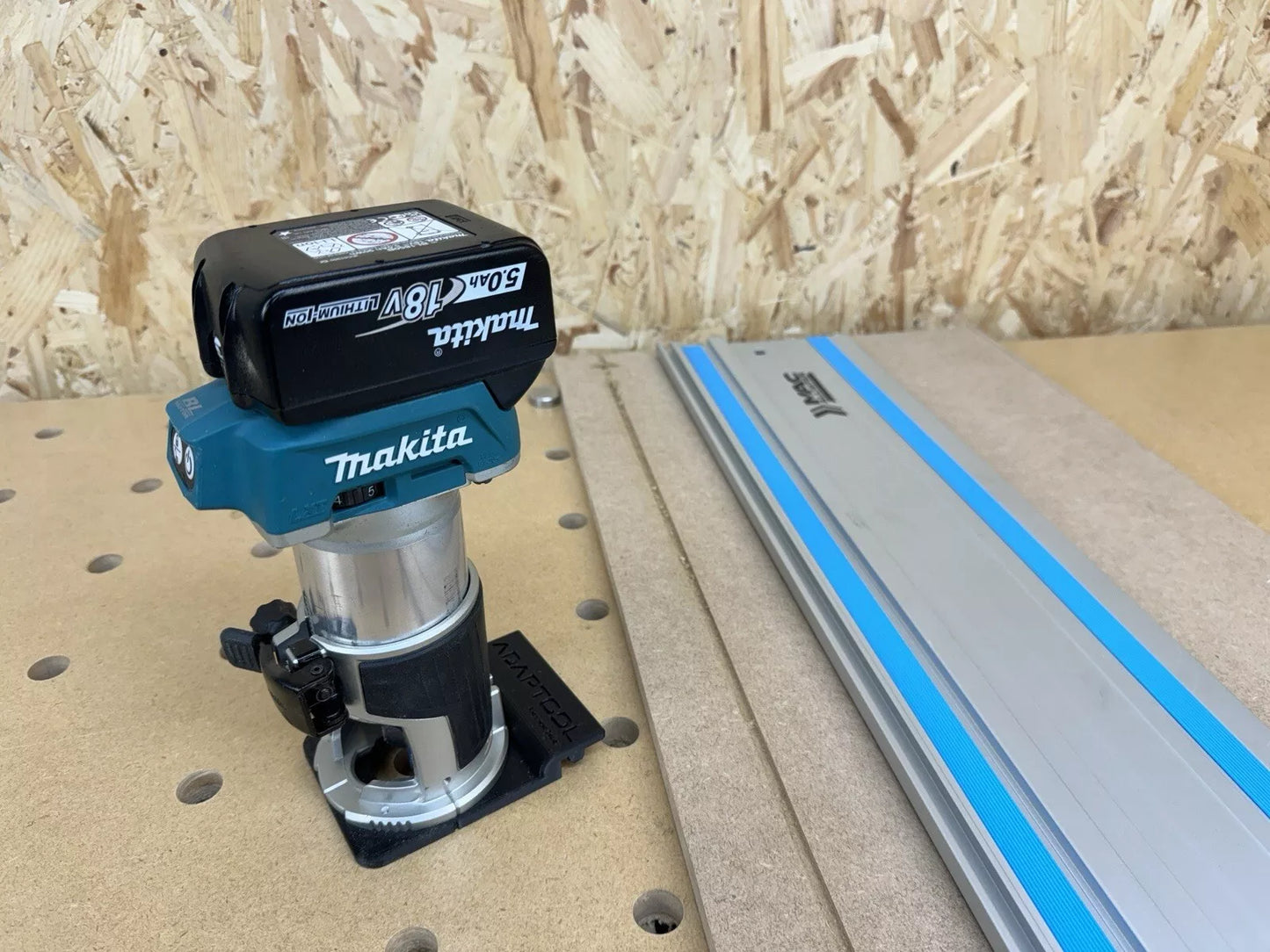 Makita DRT50 RT0700C Trimmer Guide Rail Adaptor To Macalister Guide Rail