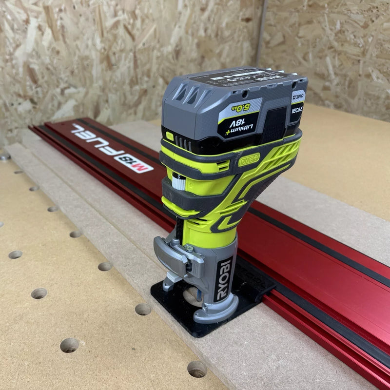 Ryobi R18tr Ryobi R18TR-0 ONE+ Trim Router Guide Rail Adaptor for Milwaukee Guide ...
