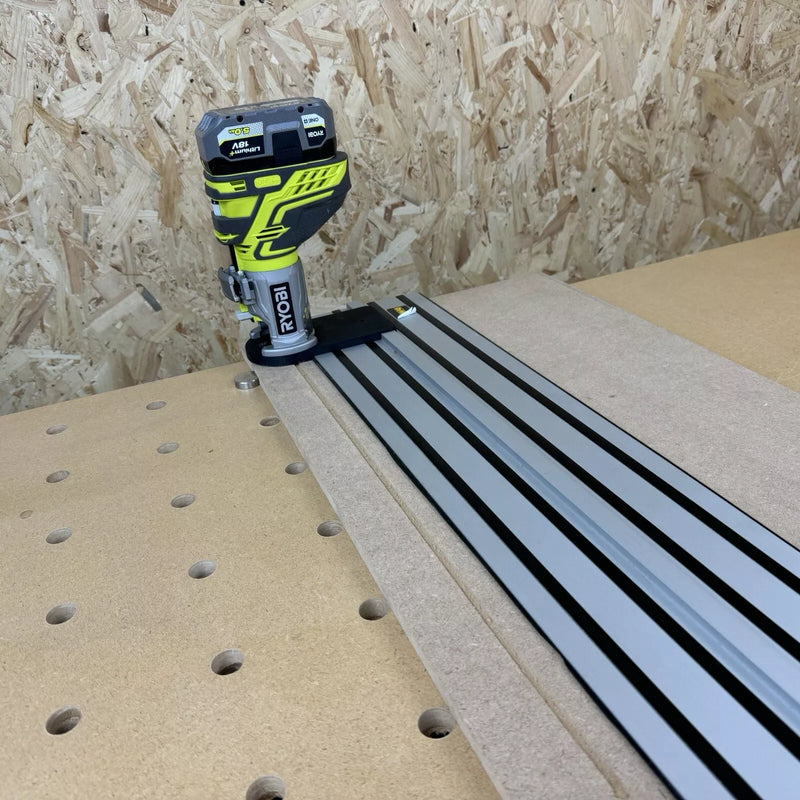 Ryobi Router Using Guide Rail Ryobi R18TR-0 ONE+ Trim Router Guide Rail Adaptor for Dewalt Guide Rai ...