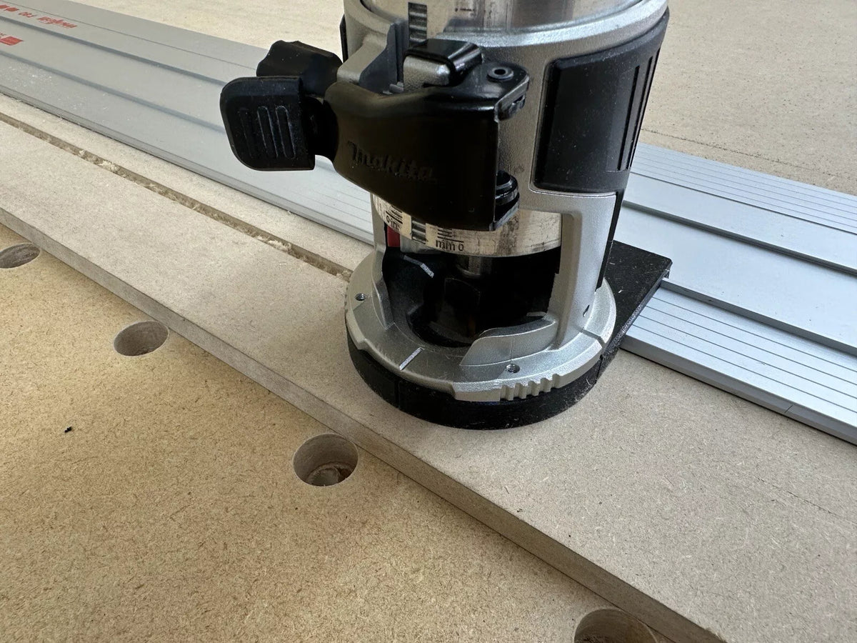 Brushless Router Guide Makita DRT50 Li-Ion LXT Brushless Router Trimmer Router Guide Rail Ada ...