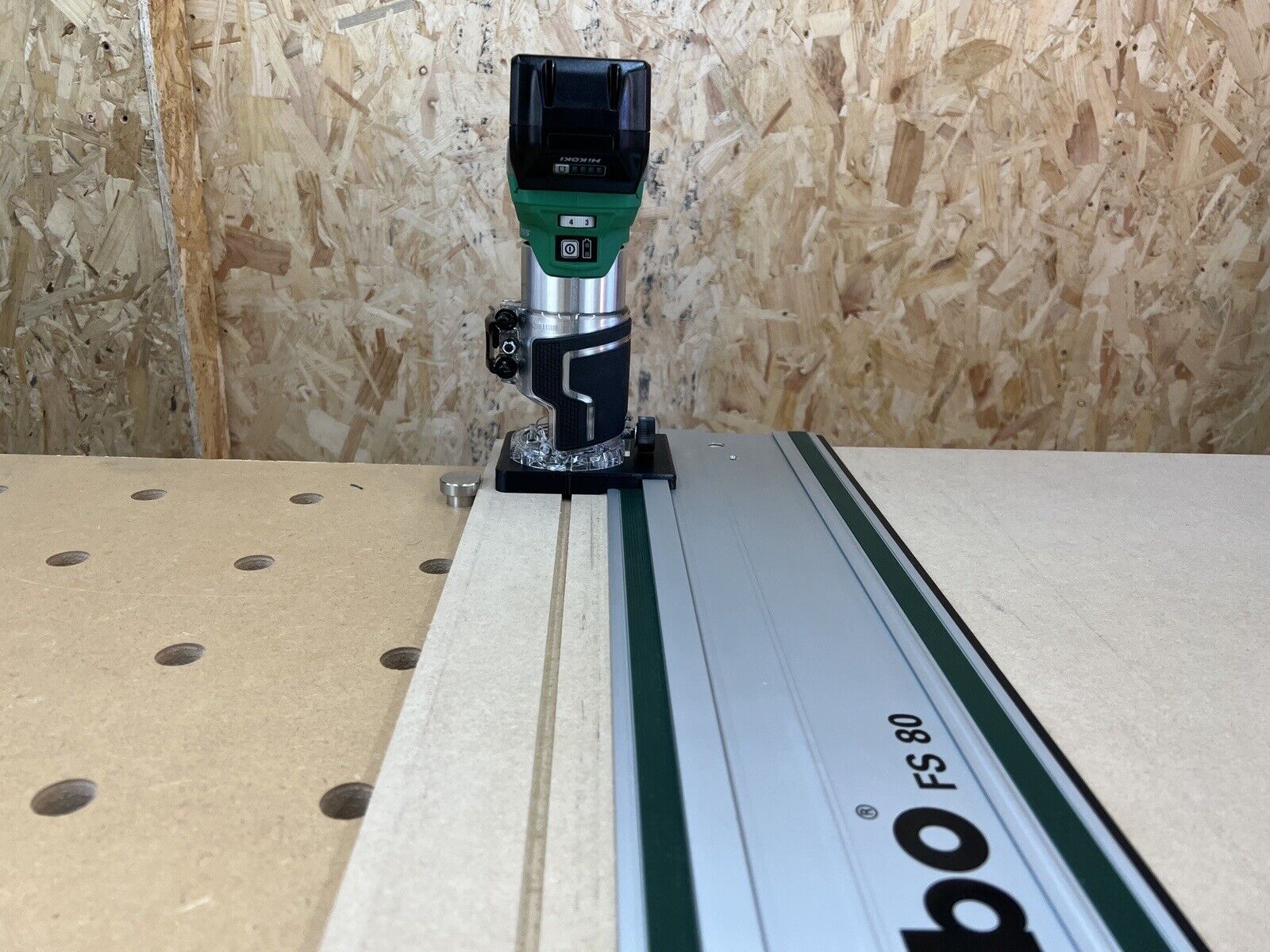 HIKOKI Router Trimmer Guide Rail Adaptor for Metabo Plunge Track M1808 ...