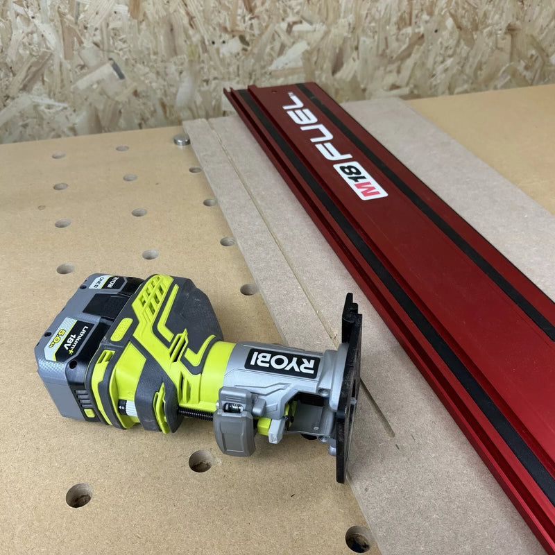 Ryobi Router Using Guide Rail Ryobi R18TR-0 ONE+ Trim Router Guide Rail Adaptor for Milwaukee Guide ...