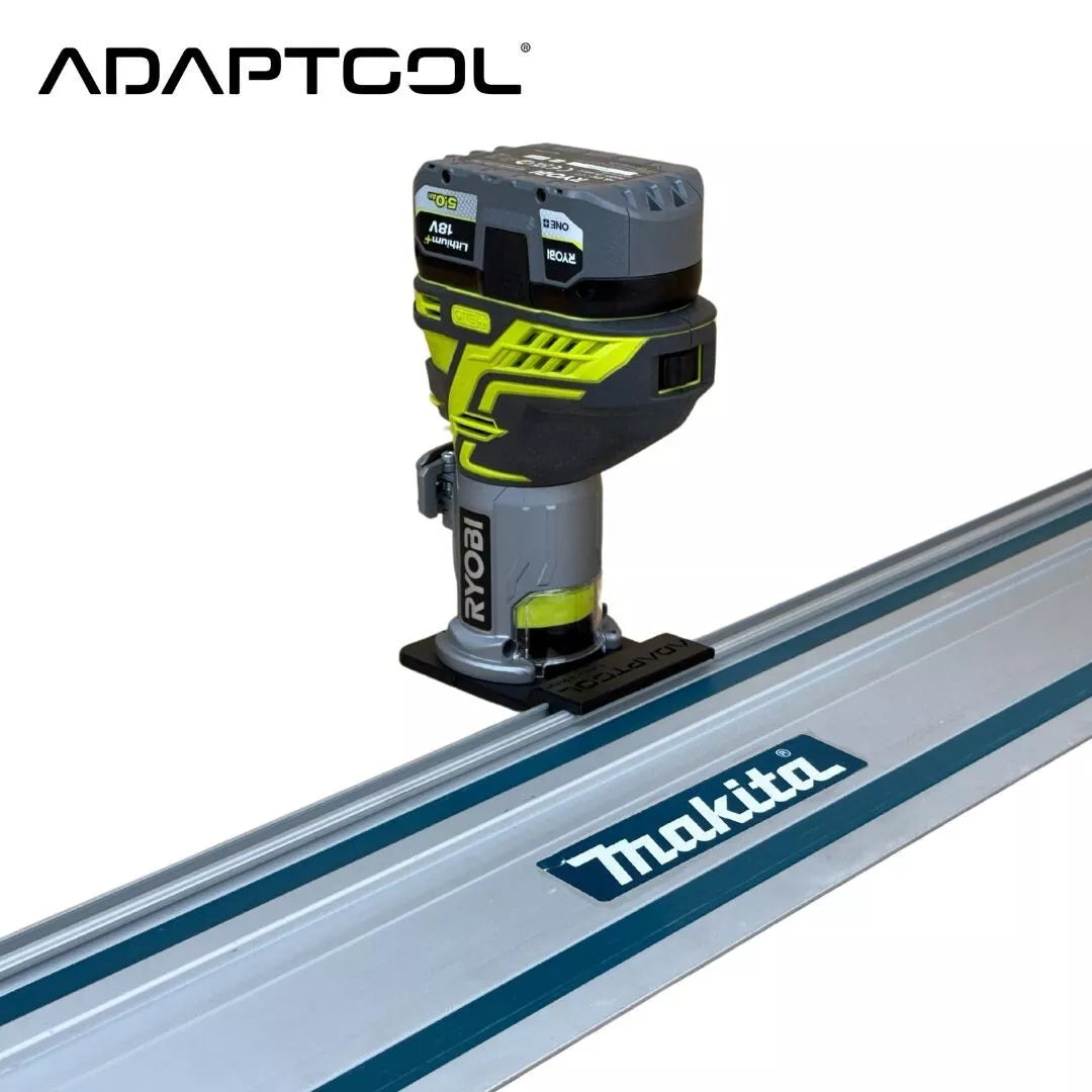 Ryobi Router Using Guide Rail Ryobi R18TR-0 ONE+ Trim Router Guide Rail Adaptor for Makita Guide Rai ...