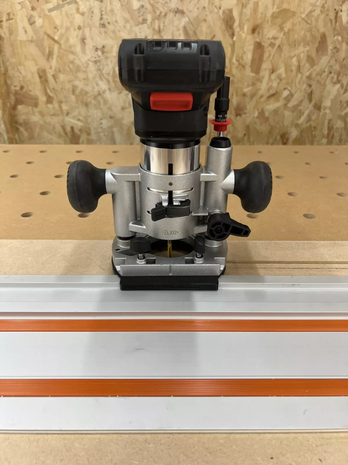 Trend T18S R14K1 18v Plunge Router Guide Rail Adaptor to Evolution Plu ...