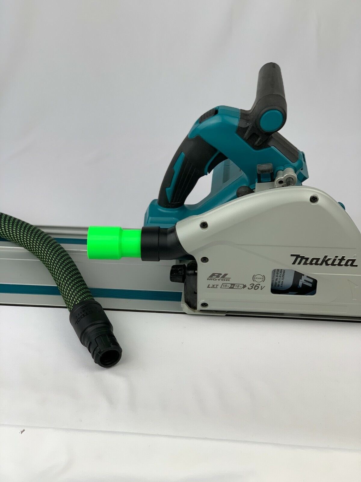 Makita DSP600ZJ 36v Plunge Saw Dust hose adaptor to Festool 27mm Cleantec MIDI