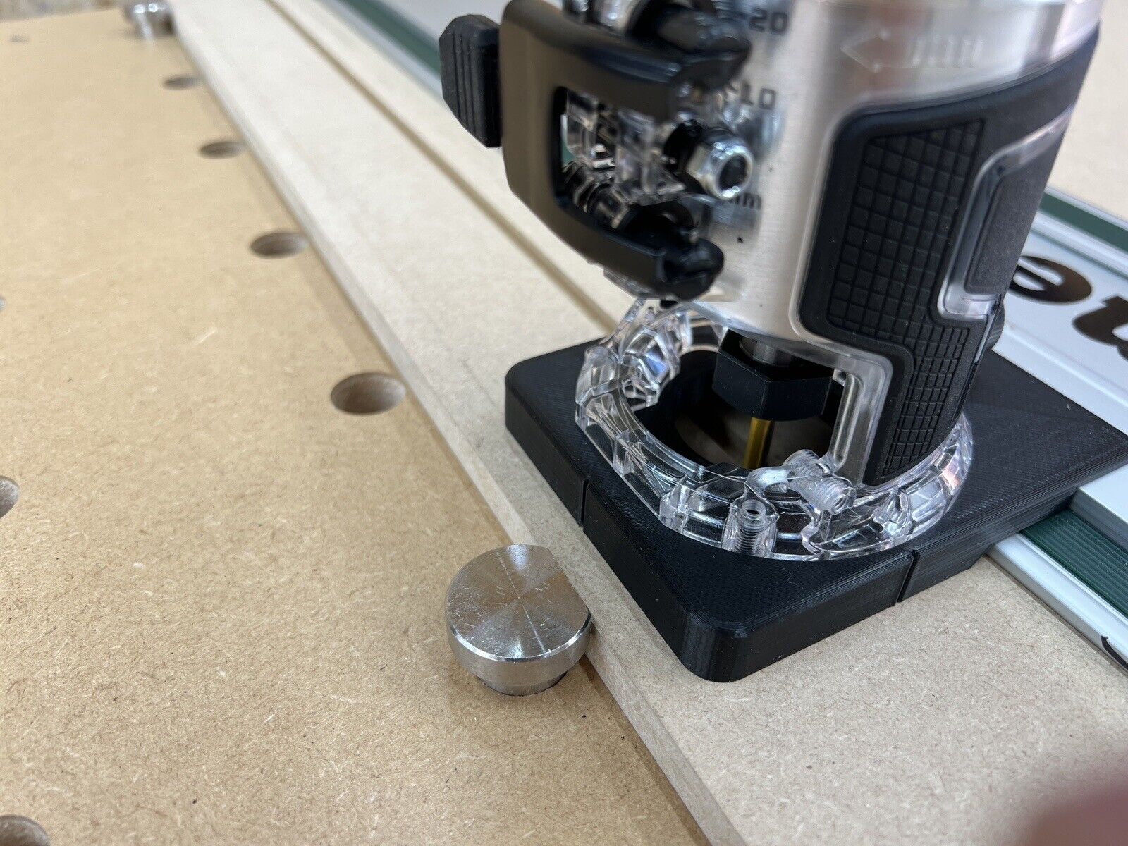 HIKOKI Router Trimmer Guide Rail Adaptor for Metabo Plunge Track M1808 ...