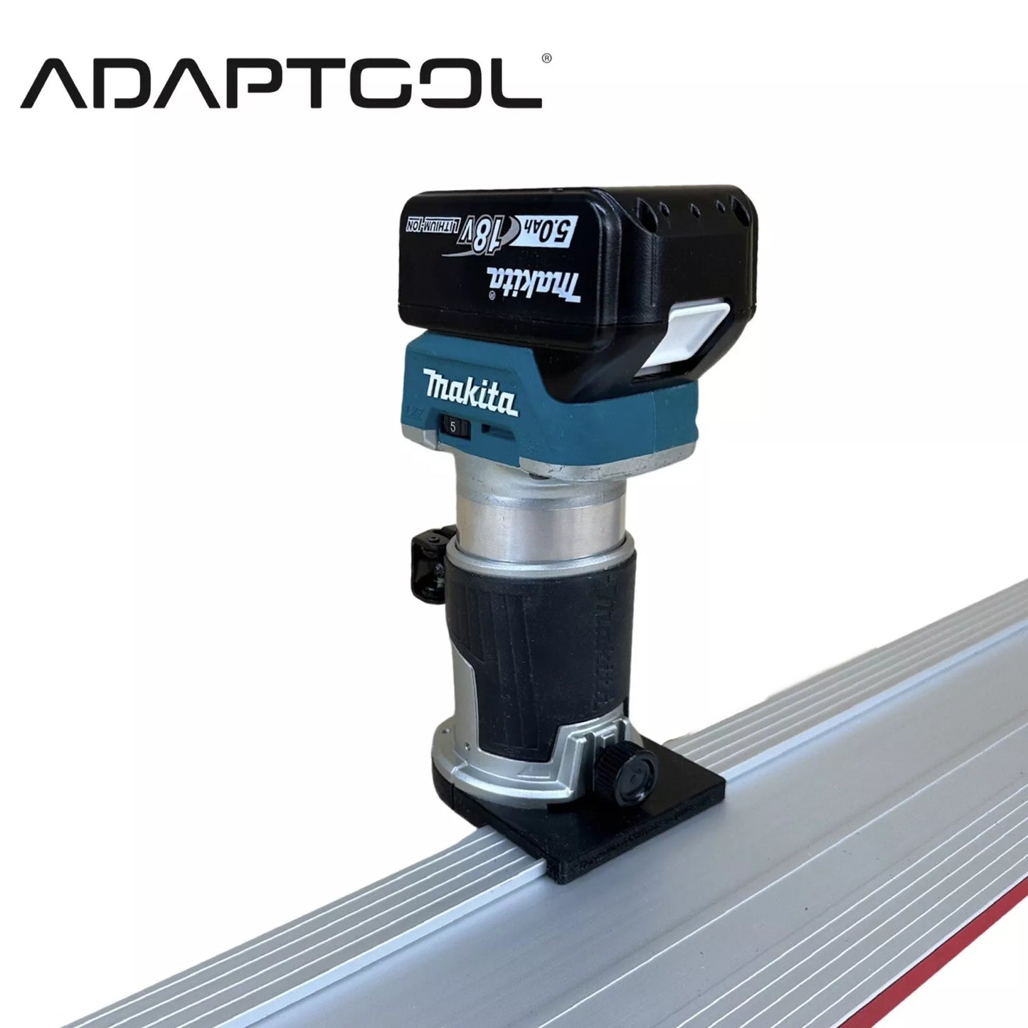 Makita DRT50  Li-Ion LXT Brushless Router Trimmer Router Guide Rail Adaptor for Mafell Guide Rail