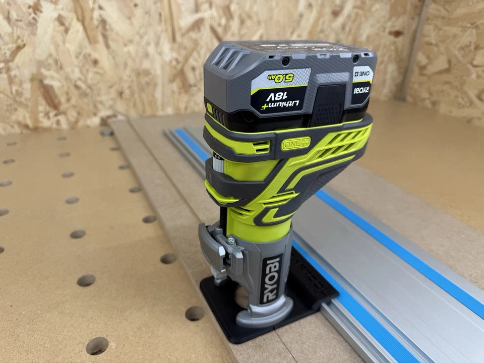 Ryobi Router Using Guide Rail Ryobi R18TR-0 ONE+ Trim Router Guide Rail Adaptor for Macalister Guide ...